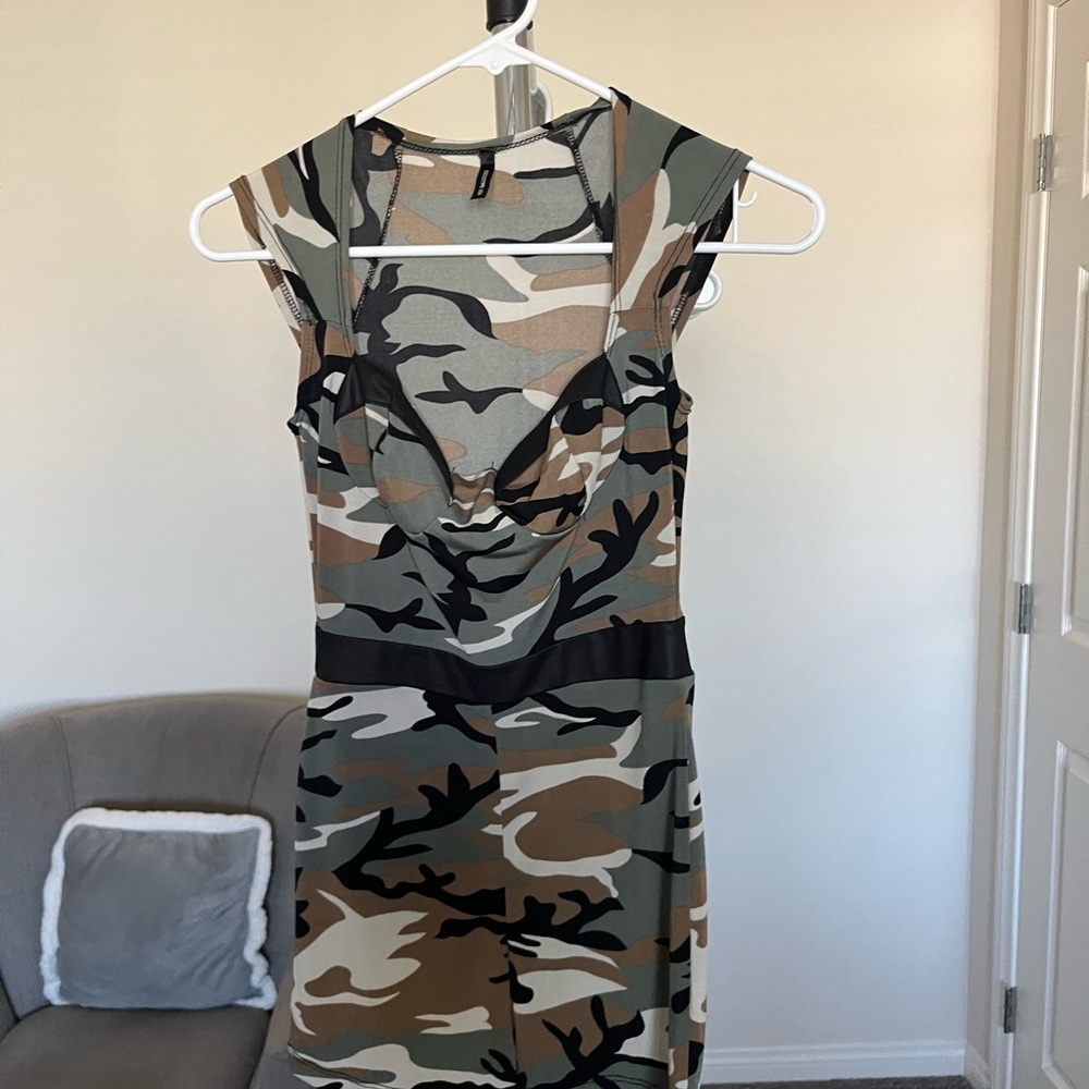 Camouflage Sleeveless Romper
